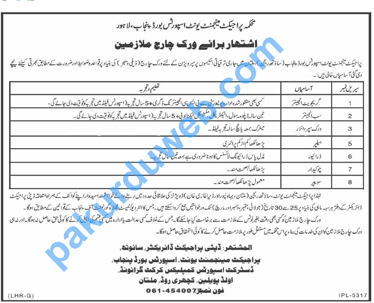 Govt Jobs, Sub Supervisor And Driver Jobs In Pakistan 2023